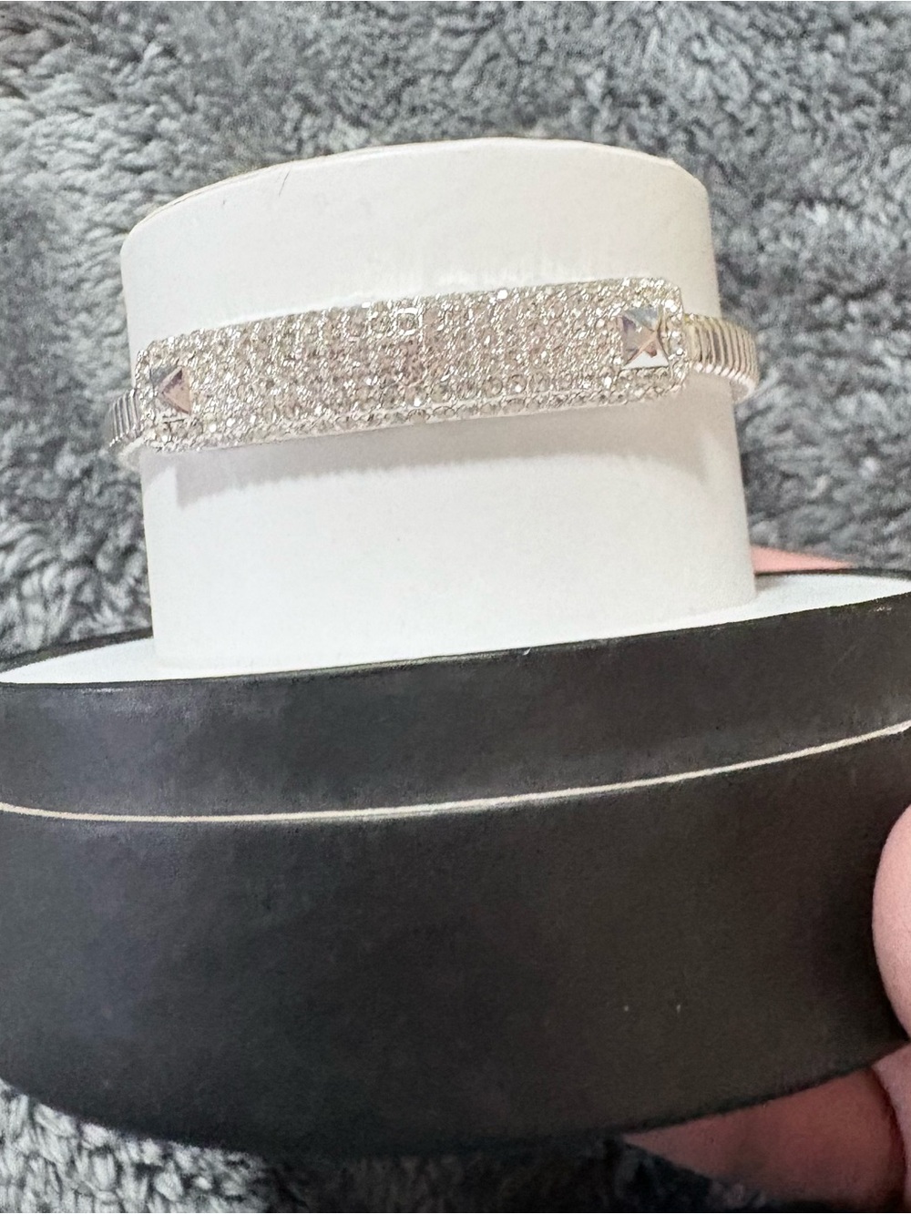 Bomb Party Diamond CZ Cuff Bracelet